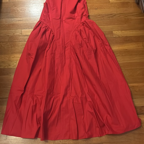 NWT Wray Vanessa dress poppy red medium basque waist - Picture 8 of 10